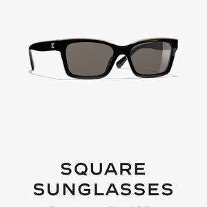 CHANEL Black Sunglasses with Case